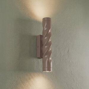 OSRAM nástěnné světlo Decor Twirl, béžová, výška 23 cm, směřující, Krémová / jantar, Obývací pokoj / jídelna, kov, Moderní