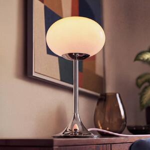 OSRAM Stolní lampa Decor Forma, růžová/chrom, výška 44 cm, sklo, stmívatelný, Fialová / růžová / barva růže, Obývací pokoj / jídelna, kov, Moderní