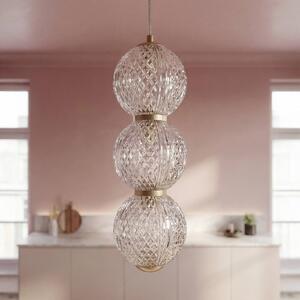 OSRAM LED závěsné světlo Decor Xstal, v barvě mosazi, Ø 12 cm, Mosaz / zlato, Obývací pokoj / jídelna, Sklo, Moderní