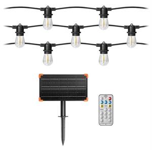 Solární girlanda VIRONE LG-4/15M/E27/15m, IP44, 15x LED E27, 0,1W, 3000K