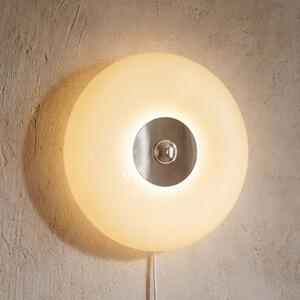 OSRAM Nástěnné světlo LED Decor Lunea, bílá, Ø 30 cm, sklo, stmívatelné, stmívatelný, Bílá / opál, Obývací pokoj / jídelna, Sklo, Moderní
