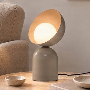 EMIBIG LIGHTING Stolní lampa Boto LN1, šedá, ocel/sklo, výška 31 cm, G9, Hliník / šedá / zinek, Obývací pokoj / jídelna, kov, Moderní