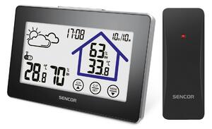 Sencor SWS 2999 meteostanice s bezdrátovým snímačem, černá