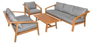 Hliníkový zahradní nábytek (dvě pohovky + křeslo + stůl) 201890