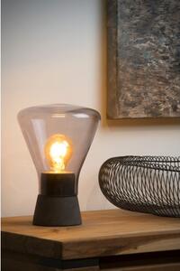 LUCIDE BARRY Table Lamp E27/40W H24cm Smoke, stolní lampa