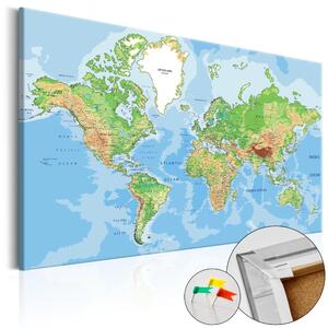 Korková nástěnka - Geografie světa 60x40