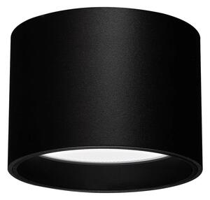 Stropní LED svítidlo MIKRA, Ø 90 mm, IP54 Barva: Černá, Stmívání, řízení: ON/OFF (bez stmívání)