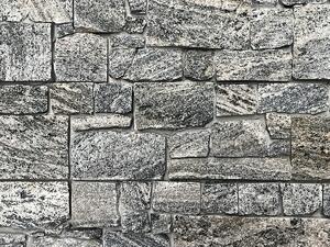 Kamenný obklad, kvarcit světle šedý, 15x60 cm