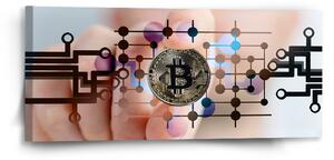 Sablio Obraz Bitcoin - 110x50 cm