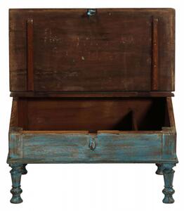 Starý kupecký stolek s odklápěcí deskou, 68x50x38cm