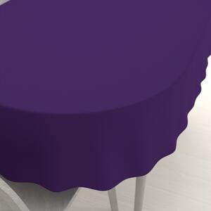 Biante Dekorační oválný ubrus Rongo RG-082 Tmavě fialový 50x100 cm