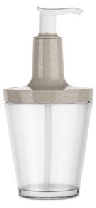 Koziol Dávkovač na mýdlo Flow Organic béžová, 250 ml, 8,8 x 8,8 x 17,7 cm