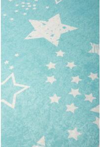 Modrý dětský protiskluzový koberec Chilai Star, 100 x 160 cm