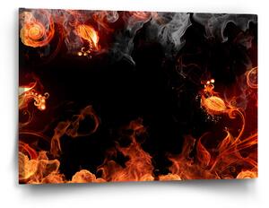 Sablio Obraz Červený oheň - 60x40 cm