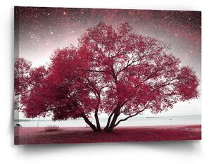 Sablio Obraz Červený strom - 90x60 cm