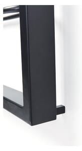 Černý kovový nástěnný stojan na víno Kare Design Bistro, výška 120 cm