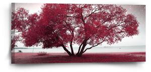Sablio Obraz Červený strom - 110x50 cm
