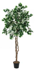 Umělá květina - Bougenvilia bílá, 180 cm