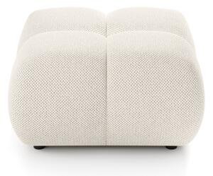 Čalouněný taburet ALMADA 72x72 cm krémová