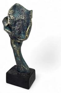 Stolní dekorace 29,5x10x14 cm pryskyřice/patina