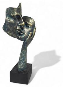 Stolní dekorace 29,5x10x14 cm pryskyřice/patina