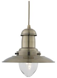 Searchlight 4301AB - Lustr na lanku FISHERMAN 1xE27/60W/230V mosaz