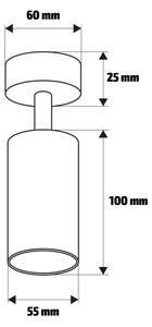 Brilagi - Bodové svítidlo SELE MODERN 1xGU10/30W/230V černá
