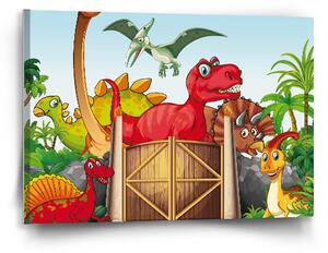 Sablio Obraz Dinosauři 4 - 60x40 cm