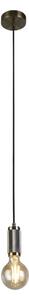 Searchlight 77651AB - Lustr na lanku SUSPENSION 1xE27/60W/230V mosaz
