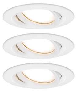 P 93682 Vestavné svítidlo LED Nova Plus kruhové 3x6,8W bílá mat výklopné stmívatelné 936.82 - PAULMANN