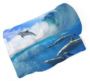 Sablio Deka Delfíni ve vlnách - 150x120 cm