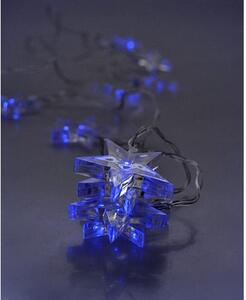 SOLIGHT LED vánoční řetěz - hvězdy, 1,5m, 10 LED, 2 x AA, modré světlo