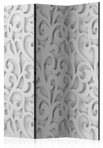 Artgeist Paraván - White ornament [Room Dividers] Velikosti (šířkaxvýška): 135x172
