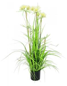 Umělá květina - Jarní tráva v květináči, 120 cm