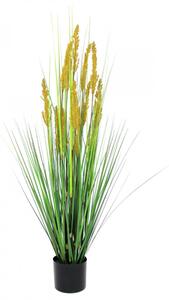Umělá květina - Polní tráva s klasy, 120 cm