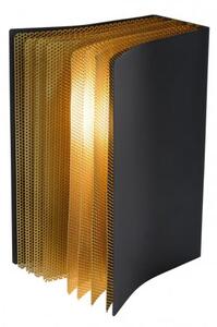 LUCIDE LIVRET Table lamp E14/40W Black/Gold stolní lampa
