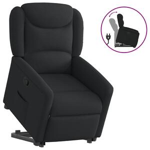 Zvedací polohovací křeslo černé textil 3303196