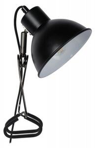 LUCIDE MOYS Clamp Lamp E27/40W Black stolní lampa