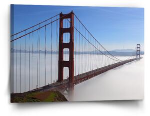 Sablio Obraz Golden Gate v mlze - 120x80 cm