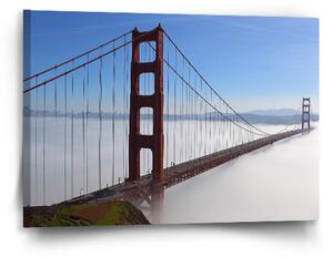 Sablio Obraz Golden Gate v mlze - 60x40 cm