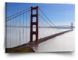 Sablio Obraz Golden Gate v mlze - 90x60 cm