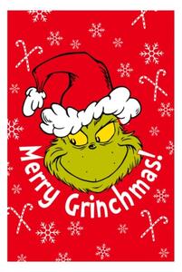 Jerry Fabrics Mikroflanelová deka Grinch Merry Grinchmas 100x150 cm