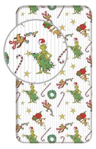 Jerry Fabrics Prostěradlo Grinch Grinchmas 90x200x25 cm