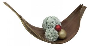 Umělá květina - Koule z borovice, zasněžená, 20 cm