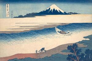 Obrazová reprodukce Ukiyo-e Print of the Tama River, Hokusai, Katsushika