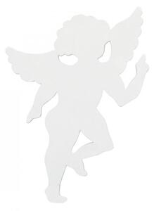Dekorativní silueta anděla, bílá, 60cm