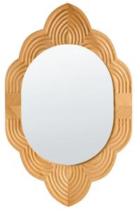 Zrcadlo FRESVILLE 62 cm 100 cm Borovicové dřevo Světle hnědá