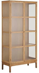 -25 % Dny MOMENTI– Nordic Living Dubová vitrína Zamma 180 x 90 cm