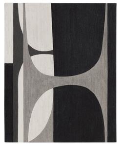 Kave Home Černobílý abstraktní obraz Onure 100 x 80 cm