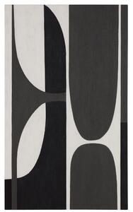Kave Home Černobílý abstraktní obraz Onure 200 x 120 cm